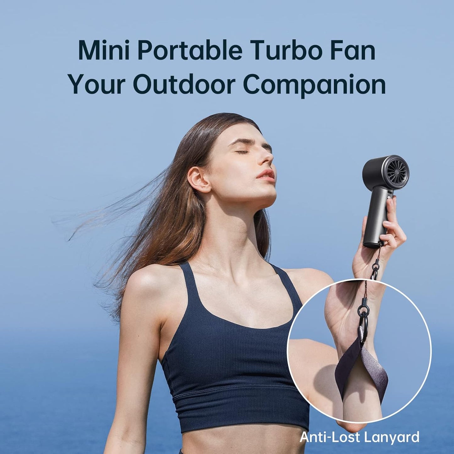 BreezeBolt™ Turbo Handheld Fan