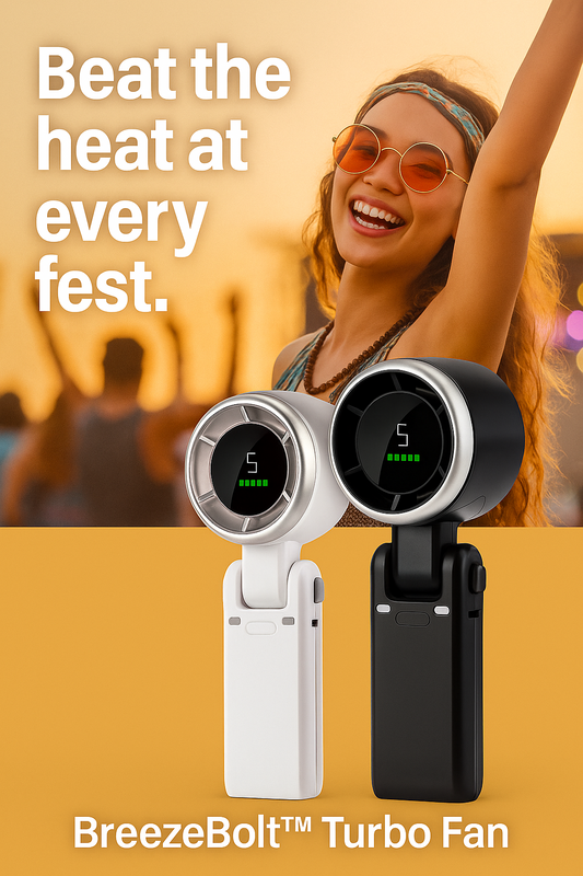 BreezeBolt™ Turbo Handheld Fan
